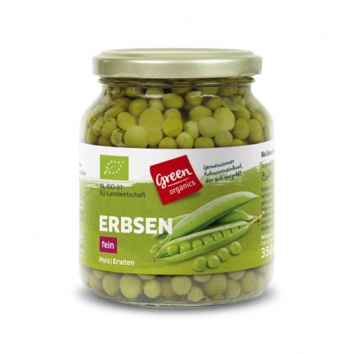 GREEN Erbsen, fein 350g ATG 215g