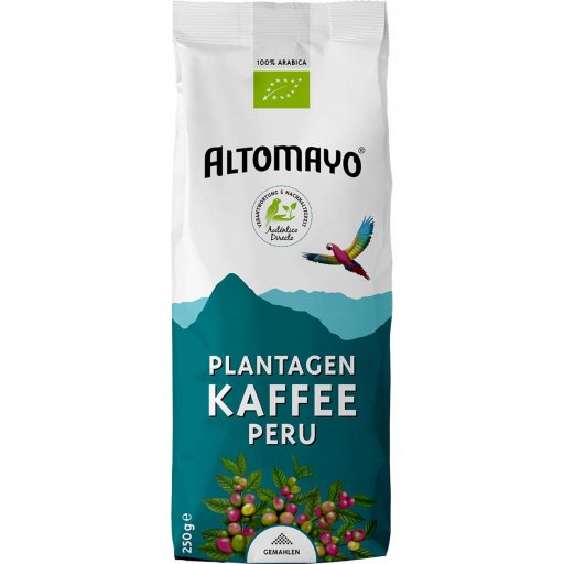 ALTOMAYO Plantagen Kaffee, gemahlen 250g